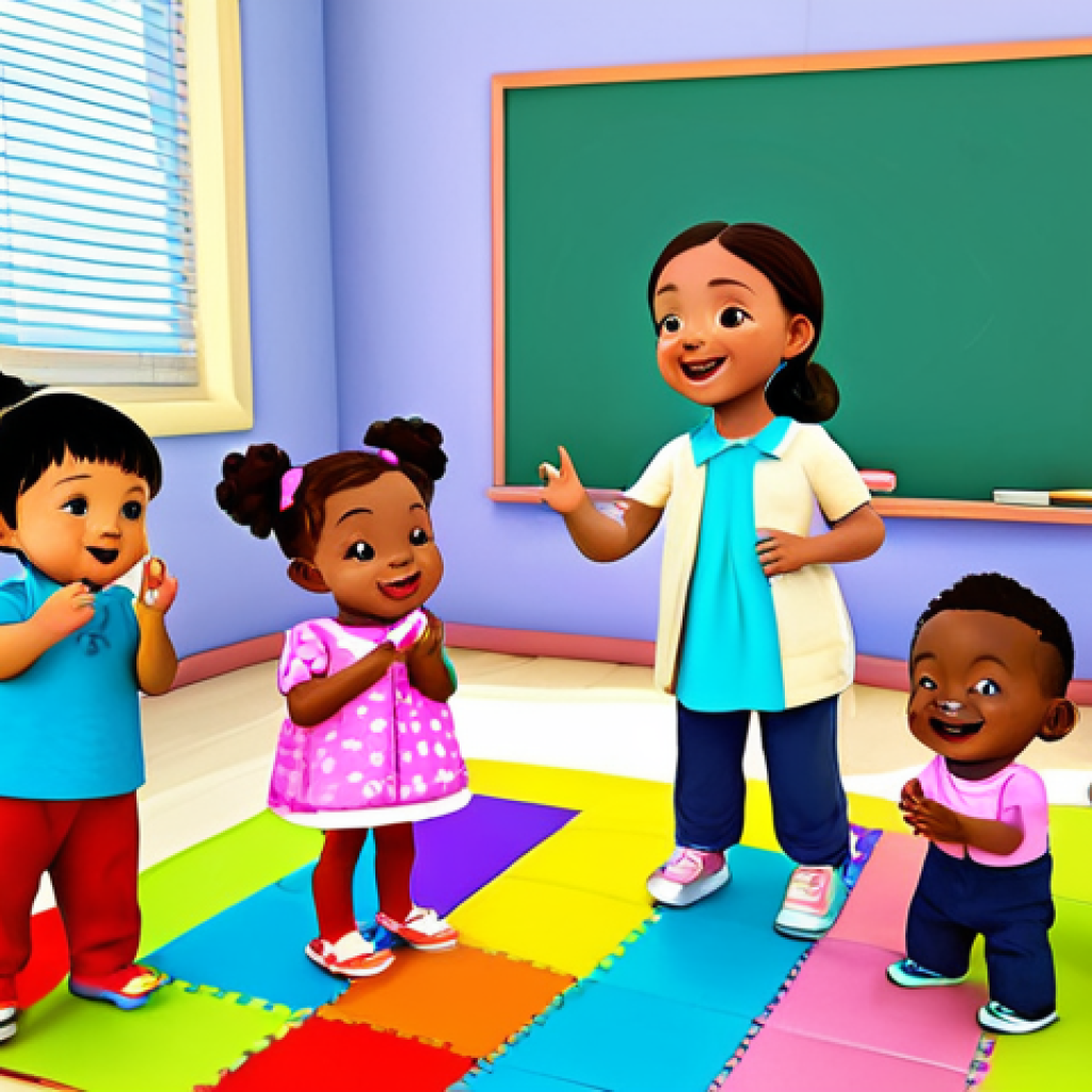 베이비버스와 유아기 언어 발달 - **

"A group of diverse toddlers, fully clothed in colorful and modest play clothes, are singing alo...