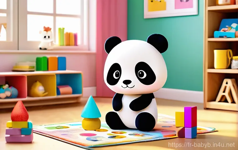 베이비버스의 상업적 성공 요인 - A vibrant 3D animated illustration featuring Baby Panda Kiki and his sister Miumiu, along with two o...