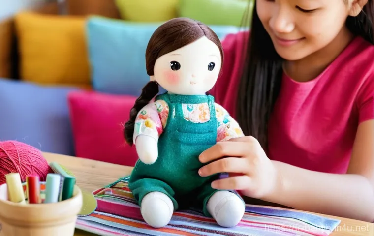 베이비버스 인형 DIY 방법 - **Prompt 1: A Creative Awakening**
    A warm and inviting scene, capturing a parent and a child, ar...